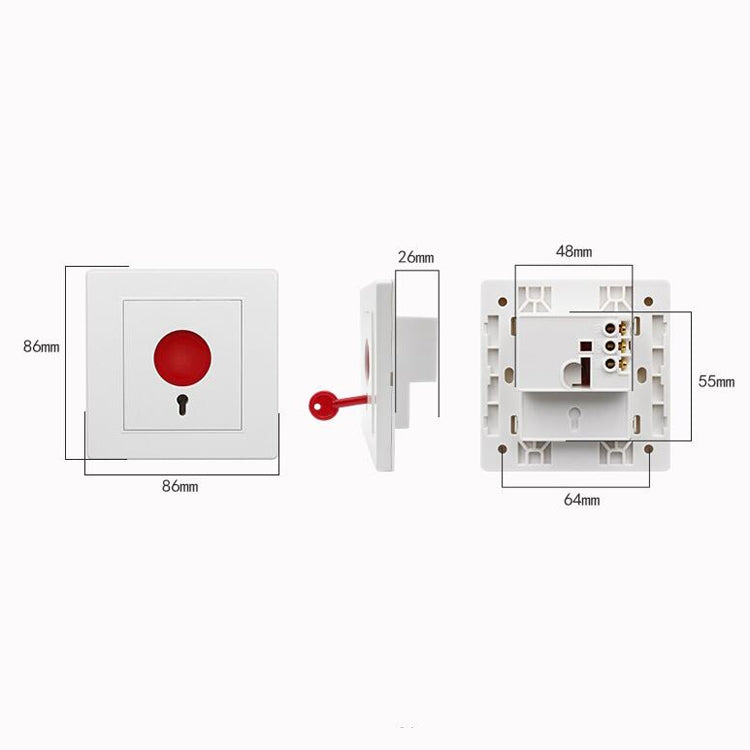 5 PCS PA86 Key Reset Manual Help Alarm Emergency Call Button 5 PCS PA86 Key Reset Manual Help Alarm Emergency Call Button